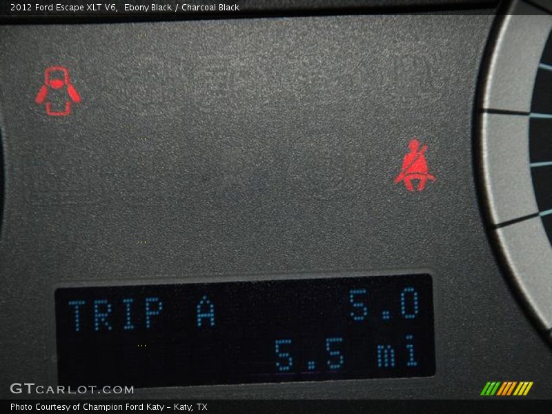Ebony Black / Charcoal Black 2012 Ford Escape XLT V6