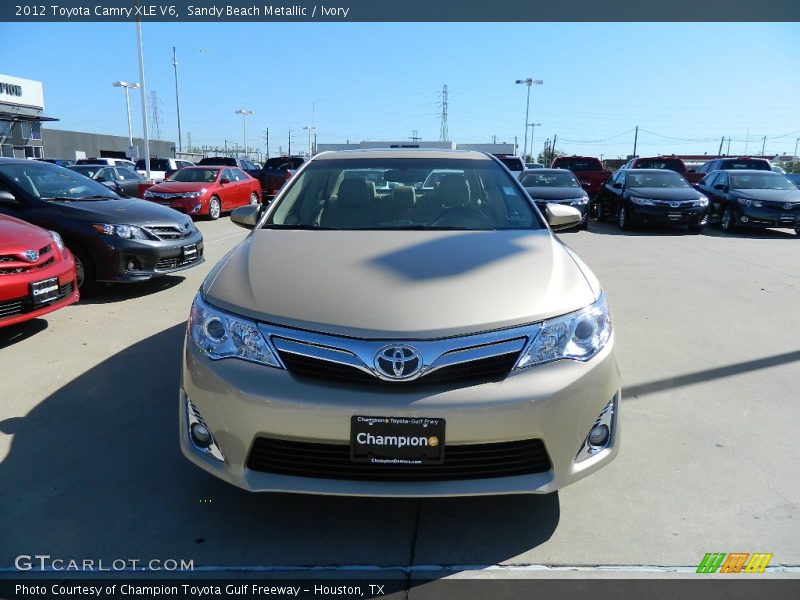 Sandy Beach Metallic / Ivory 2012 Toyota Camry XLE V6