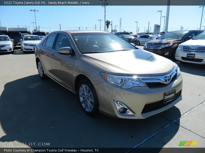 Sandy Beach Metallic / Ivory 2012 Toyota Camry XLE V6