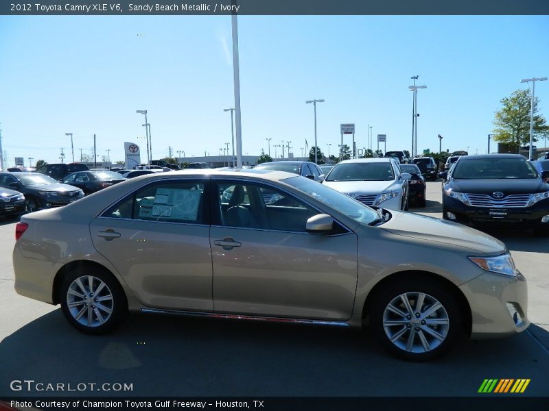 Sandy Beach Metallic / Ivory 2012 Toyota Camry XLE V6