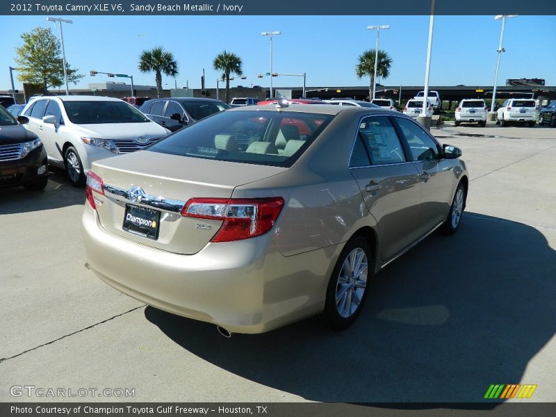 Sandy Beach Metallic / Ivory 2012 Toyota Camry XLE V6