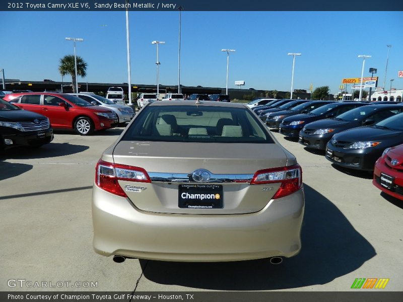 Sandy Beach Metallic / Ivory 2012 Toyota Camry XLE V6