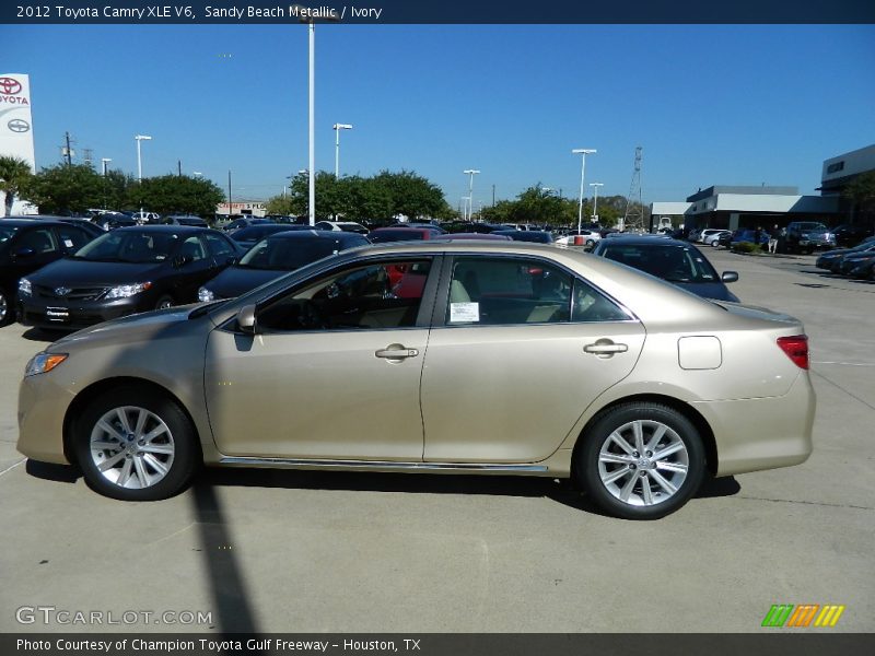 Sandy Beach Metallic / Ivory 2012 Toyota Camry XLE V6