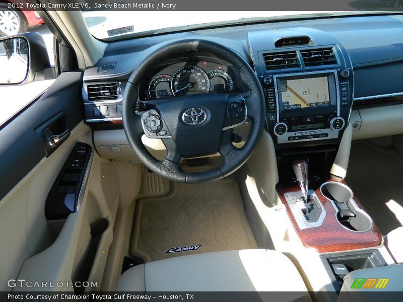 Sandy Beach Metallic / Ivory 2012 Toyota Camry XLE V6