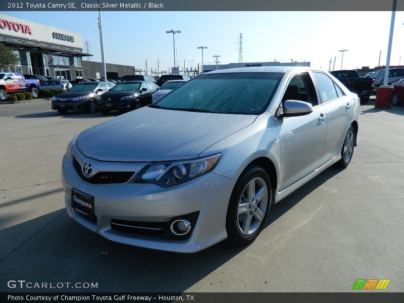 Classic Silver Metallic / Black 2012 Toyota Camry SE
