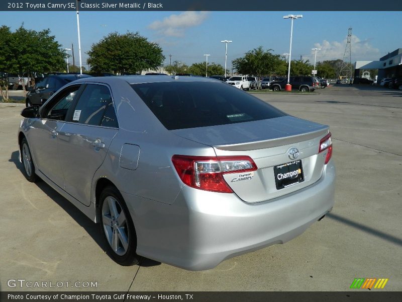 Classic Silver Metallic / Black 2012 Toyota Camry SE