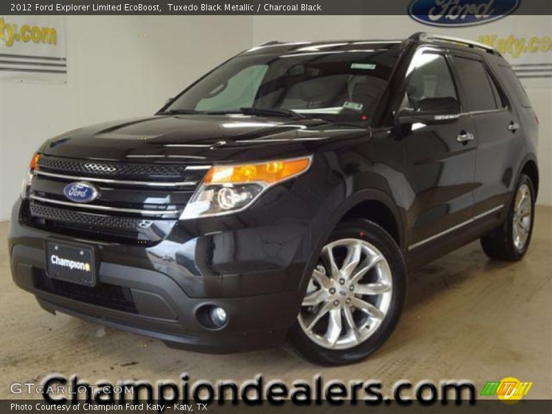 Tuxedo Black Metallic / Charcoal Black 2012 Ford Explorer Limited EcoBoost