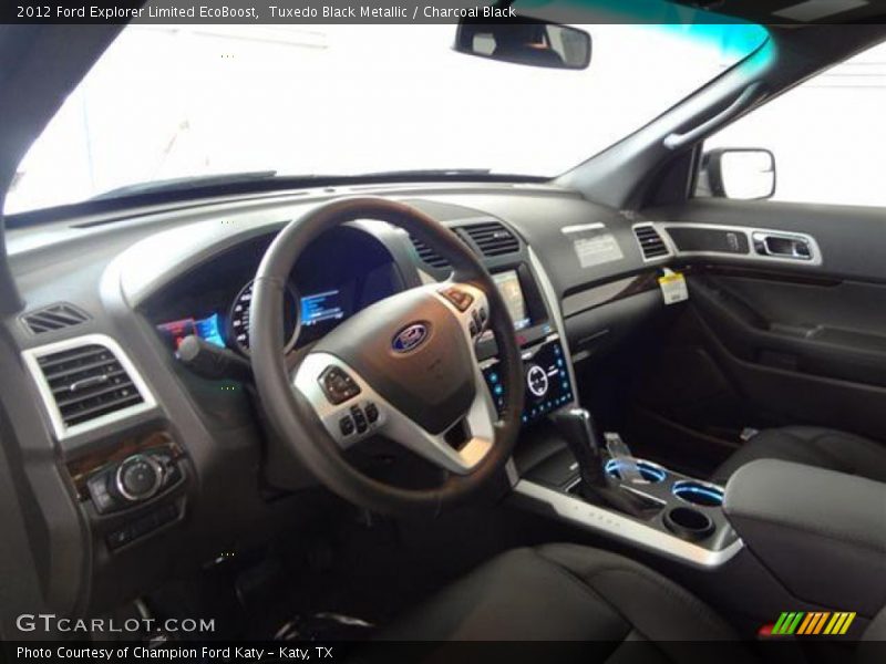 Tuxedo Black Metallic / Charcoal Black 2012 Ford Explorer Limited EcoBoost
