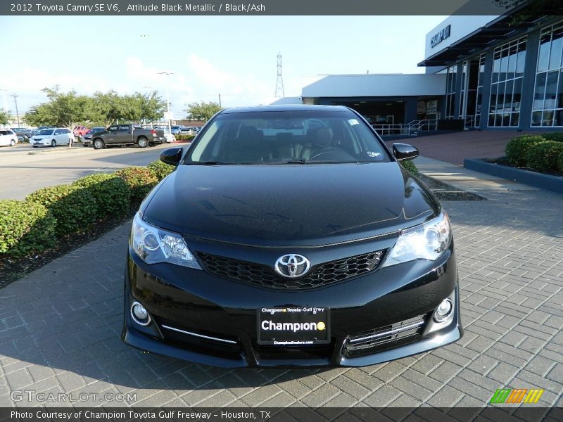 Attitude Black Metallic / Black/Ash 2012 Toyota Camry SE V6