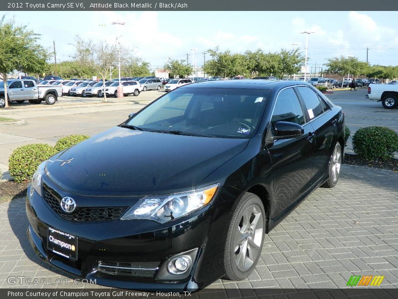 Attitude Black Metallic / Black/Ash 2012 Toyota Camry SE V6