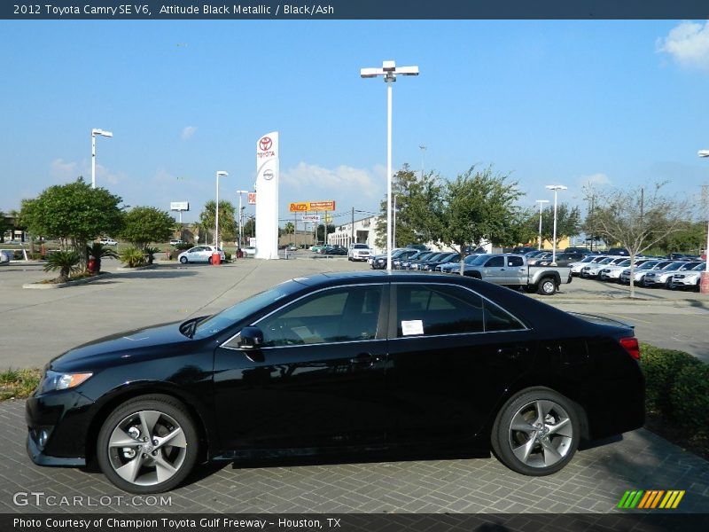 Attitude Black Metallic / Black/Ash 2012 Toyota Camry SE V6