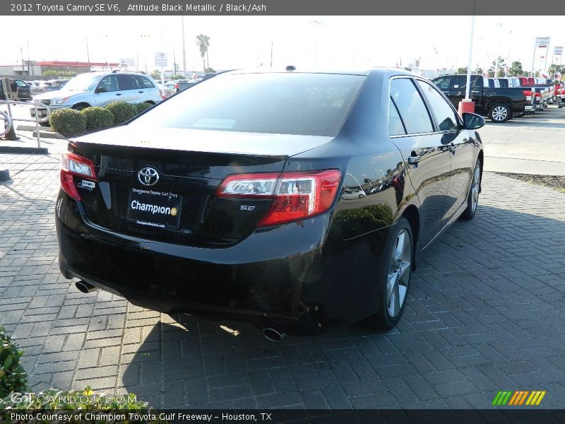 Attitude Black Metallic / Black/Ash 2012 Toyota Camry SE V6