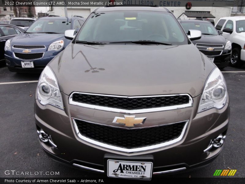 Mocha Steel Metallic / Jet Black 2012 Chevrolet Equinox LTZ AWD