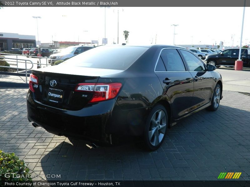 Attitude Black Metallic / Black/Ash 2012 Toyota Camry SE V6
