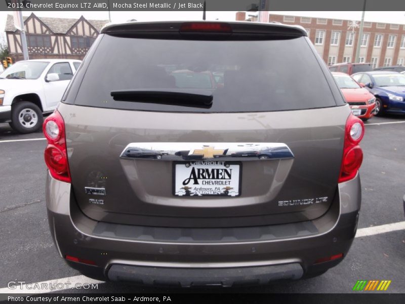 Mocha Steel Metallic / Jet Black 2012 Chevrolet Equinox LTZ AWD