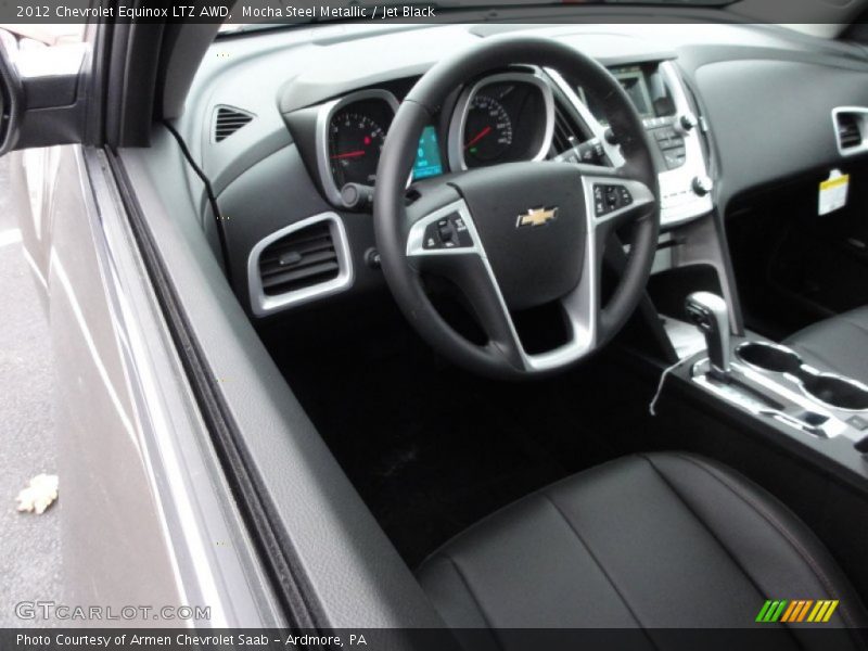 Mocha Steel Metallic / Jet Black 2012 Chevrolet Equinox LTZ AWD