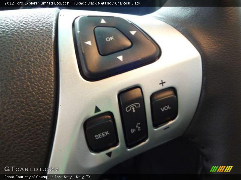 Tuxedo Black Metallic / Charcoal Black 2012 Ford Explorer Limited EcoBoost