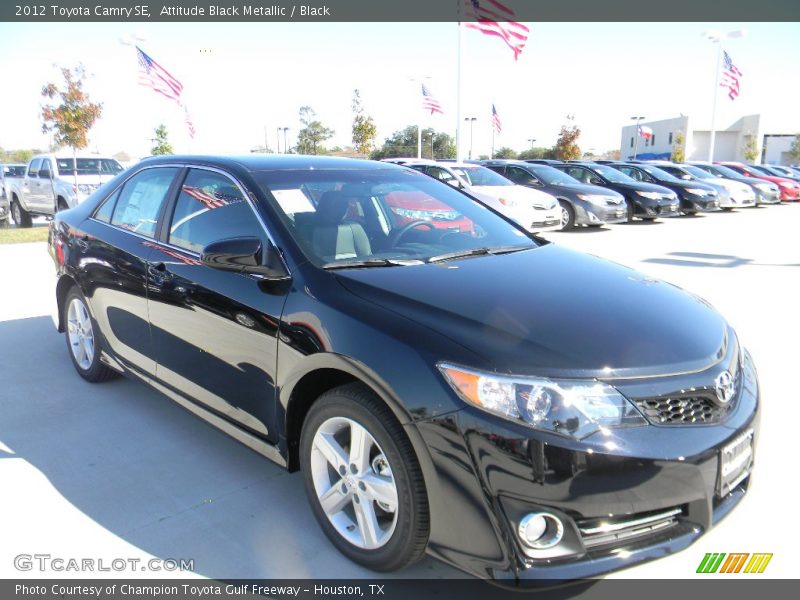 Attitude Black Metallic / Black 2012 Toyota Camry SE