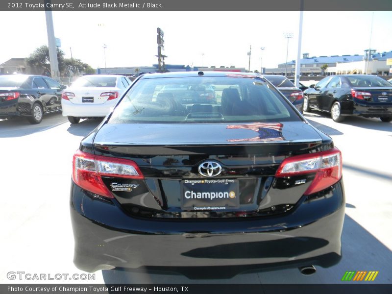 Attitude Black Metallic / Black 2012 Toyota Camry SE