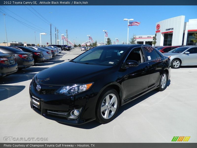 Attitude Black Metallic / Black/Ash 2012 Toyota Camry SE