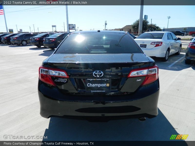 Attitude Black Metallic / Black/Ash 2012 Toyota Camry SE