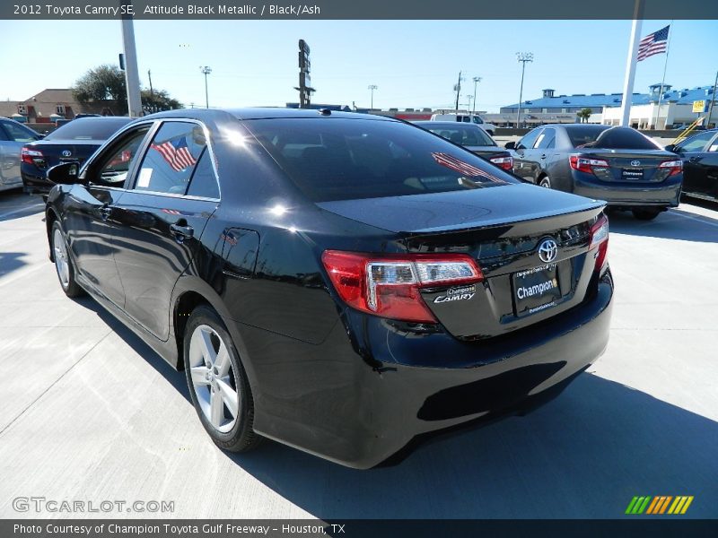 Attitude Black Metallic / Black/Ash 2012 Toyota Camry SE
