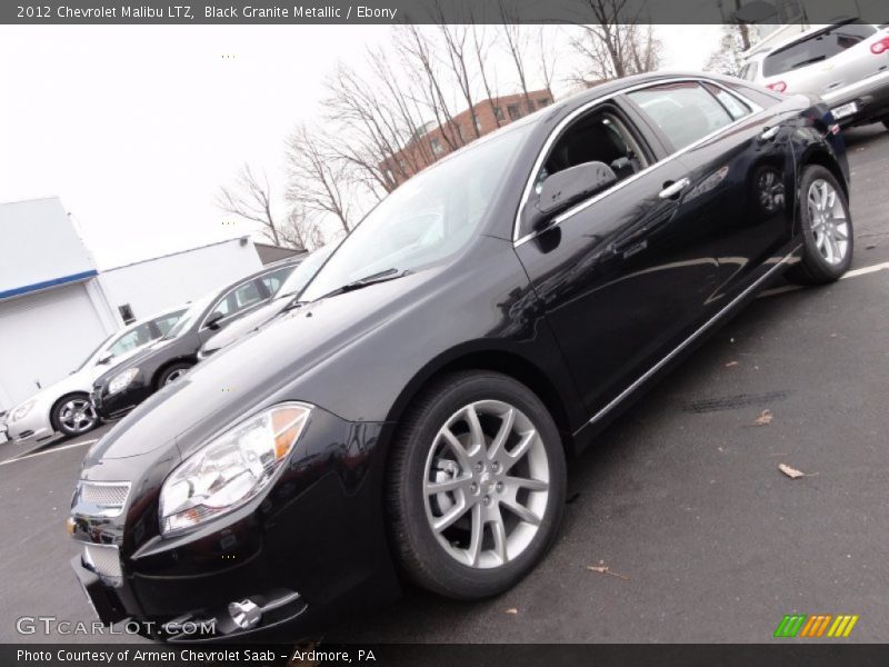 Black Granite Metallic / Ebony 2012 Chevrolet Malibu LTZ
