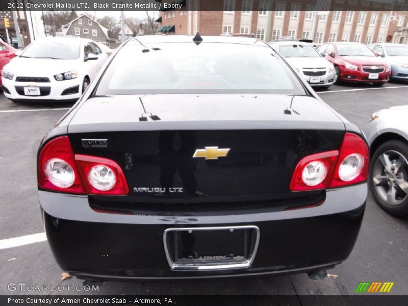Black Granite Metallic / Ebony 2012 Chevrolet Malibu LTZ