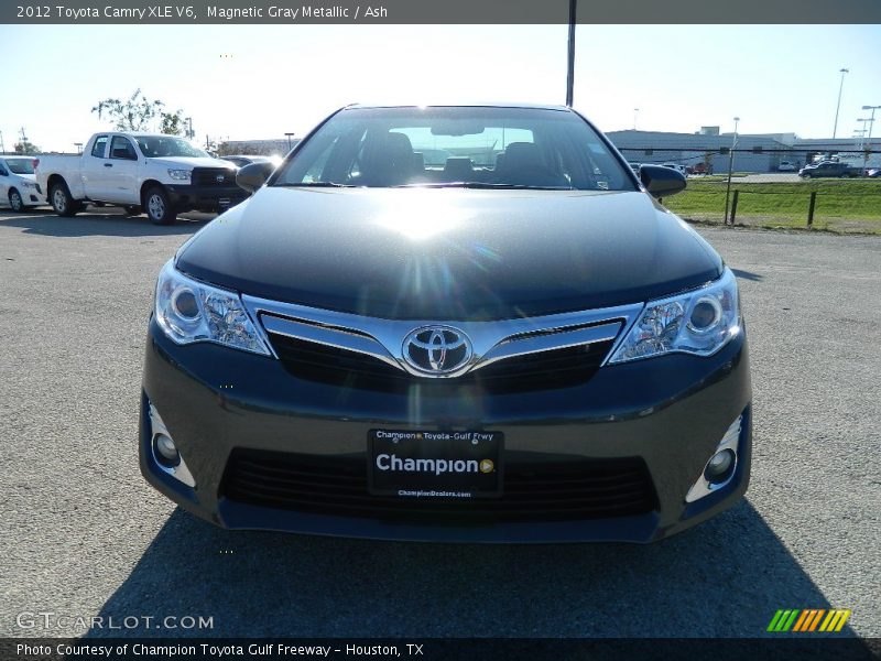 Magnetic Gray Metallic / Ash 2012 Toyota Camry XLE V6