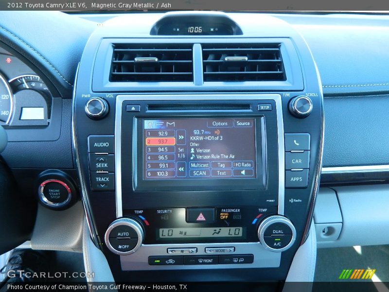 Magnetic Gray Metallic / Ash 2012 Toyota Camry XLE V6