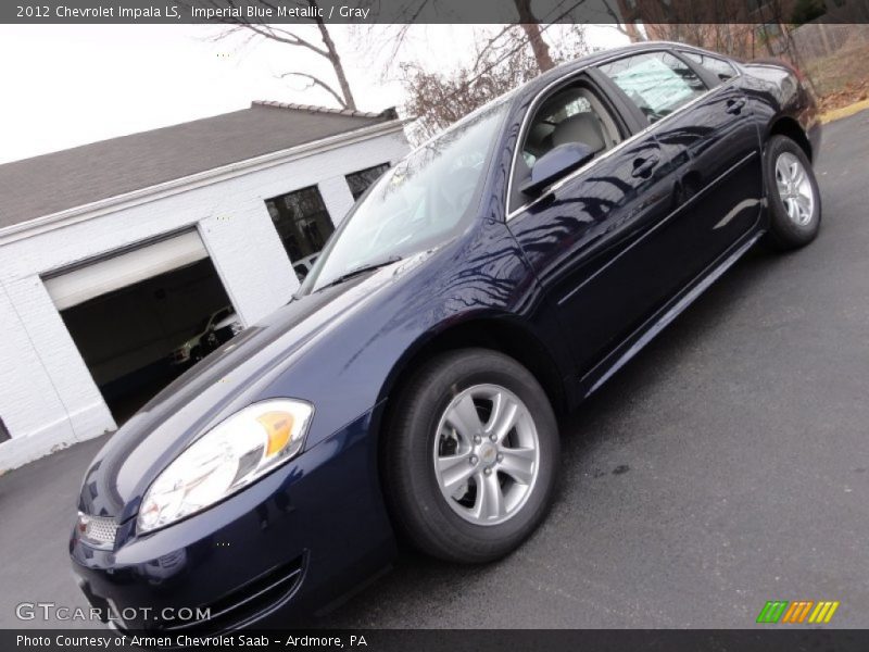 Imperial Blue Metallic / Gray 2012 Chevrolet Impala LS