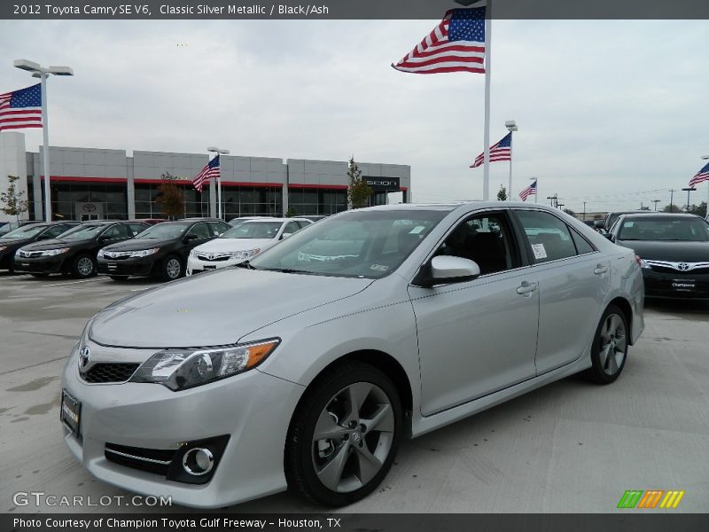 Classic Silver Metallic / Black/Ash 2012 Toyota Camry SE V6