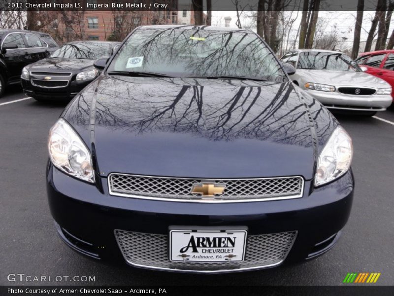 Imperial Blue Metallic / Gray 2012 Chevrolet Impala LS