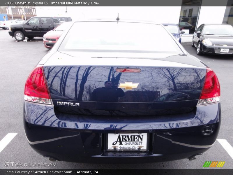 Imperial Blue Metallic / Gray 2012 Chevrolet Impala LS