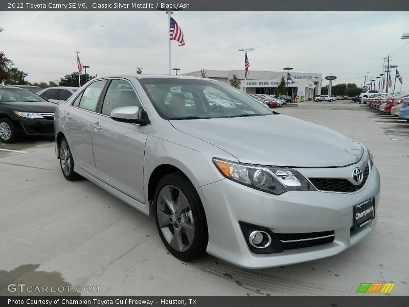 Classic Silver Metallic / Black/Ash 2012 Toyota Camry SE V6