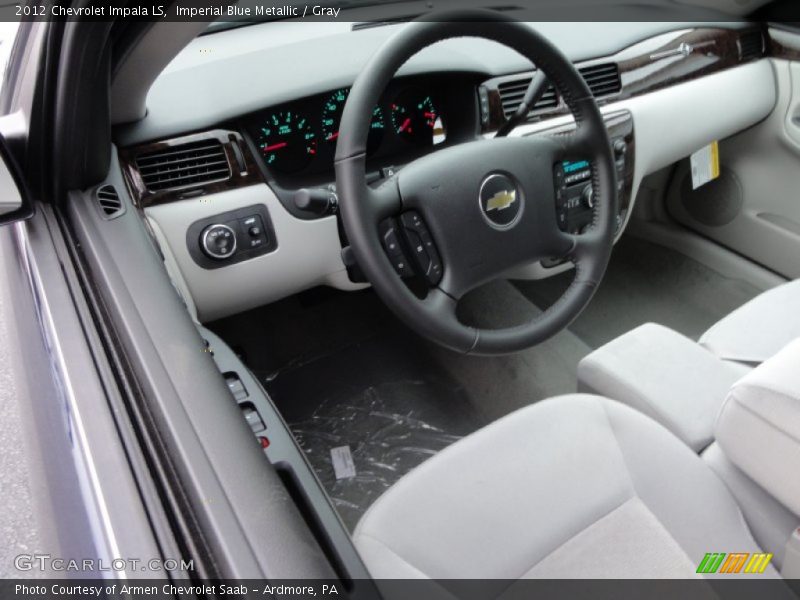 Imperial Blue Metallic / Gray 2012 Chevrolet Impala LS