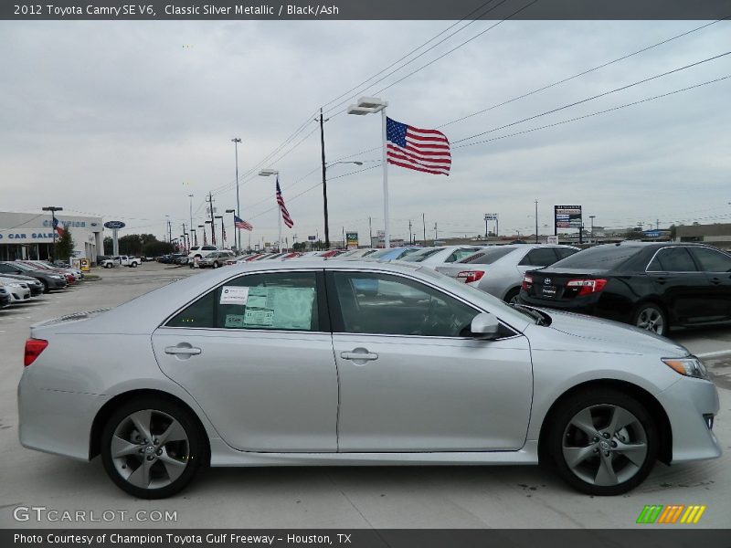Classic Silver Metallic / Black/Ash 2012 Toyota Camry SE V6
