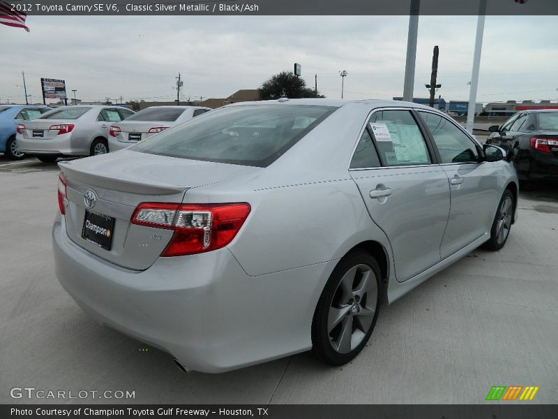 Classic Silver Metallic / Black/Ash 2012 Toyota Camry SE V6