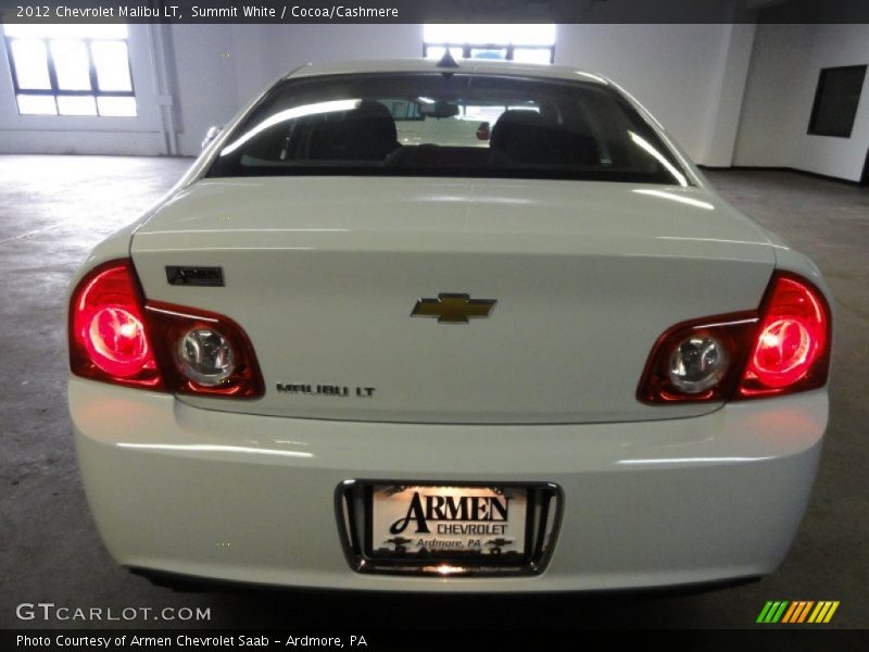 Summit White / Cocoa/Cashmere 2012 Chevrolet Malibu LT