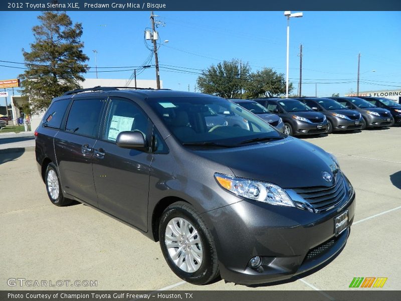 Predawn Gray Mica / Bisque 2012 Toyota Sienna XLE
