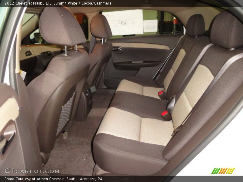 Summit White / Cocoa/Cashmere 2012 Chevrolet Malibu LT