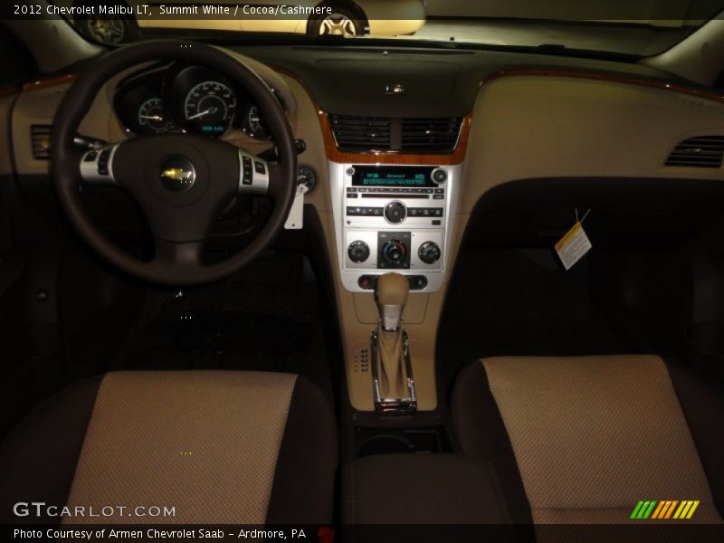 Summit White / Cocoa/Cashmere 2012 Chevrolet Malibu LT
