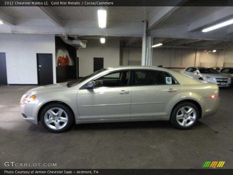 Gold Mist Metallic / Cocoa/Cashmere 2012 Chevrolet Malibu LS