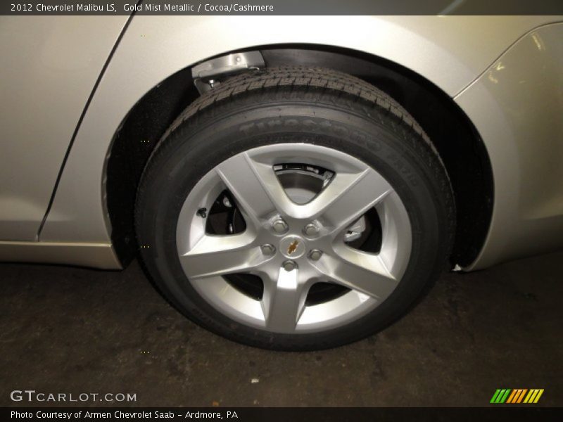 Gold Mist Metallic / Cocoa/Cashmere 2012 Chevrolet Malibu LS
