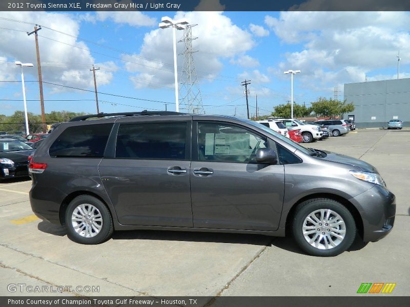 Predawn Gray Mica / Light Gray 2012 Toyota Sienna XLE