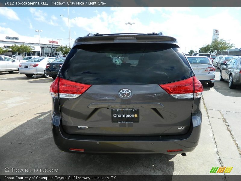 Predawn Gray Mica / Light Gray 2012 Toyota Sienna XLE