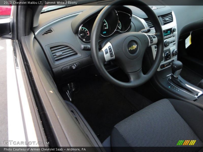 Summit White / Ebony 2012 Chevrolet Malibu LT