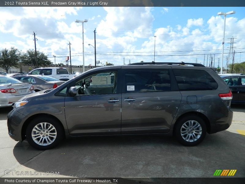 Predawn Gray Mica / Light Gray 2012 Toyota Sienna XLE