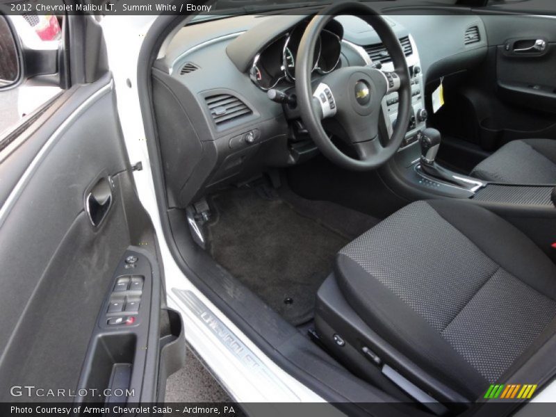 Summit White / Ebony 2012 Chevrolet Malibu LT