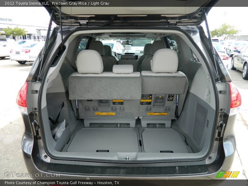 Predawn Gray Mica / Light Gray 2012 Toyota Sienna XLE
